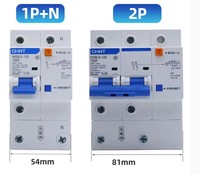 Disjoncteur différentiel Chint NXBLE-63 avec pôles 1P-4P et tension nominale de 0-690V
