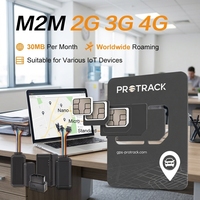 Tarjeta SIM Protrack M2M 2G 3G 4G IoT para Rastreador GPS, Rastreo de Vehículos
