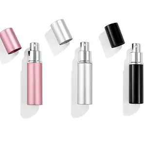 Großhandel nachfüllbarer Zerstäuber 5 ml 10 ml Minitasche für Reisen bodenfüllung leeres Glas Aluminium Parfüm-Sprühflasche