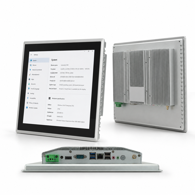 Rugged 15" Industrial Touch Screen Monitor Full Metal Shell Long Service Life Wide Temperature Embedded Display Panel