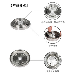 Convertidor de Cápsulas VertonesPreso 2 en 1, Bandeja Grande a Pequeña, Adaptador de Acero Inoxidable para Cafetera - Product Image 4