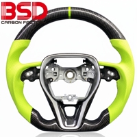 Accessoires intérieurs pour Toyota Camry TRD SE XSE LE XLE GR Corolla Sports Car, volant en fibre de carbone forgée blanche avec LED et indicateur de régime.