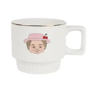 Oem 한국어 인 스타일 커플 머그 컵 세라믹 할아버지 할머니 머그 크리 에이 티브 우유 커피 컵 커플 머그 디자인