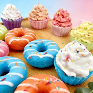 Bola de Sal de Baño Artesanal de 80g, Bomba de Baño Multiburbujas con Diseño Floral, Regalo Relajante de Cumpleaños para Niños - Product Image 3