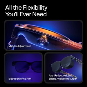 Gafas VITURE Luma XR para Música, Videojuegos, Pantalla de 146 Pulgadas, 2K Ultra, Control Táctil, Marco de PLÁSTICO Y TITANIO, 1000 Nits, 52 FOV, Atenuación - Product Image 5