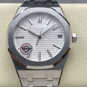Reloj Mecánico de Lujo, Super Calidad, Resistente al Agua, 41mm, Fábrica APS, Movimiento 4302, 15510, Zafiro Resistente al Agua, Audemars, Blanco - Product Image 1