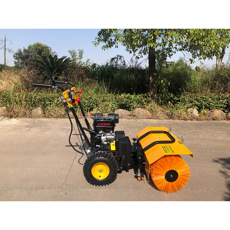 Small Hand Push Snow Sweeper Road