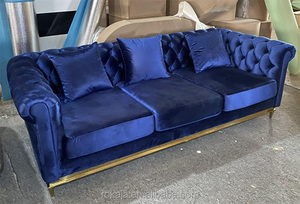 Causeuses de luxe Style français, lot de 1 + 2 + 3 canapés chéparfield surdimensionnés avec coussins de siège, à dossier serré
