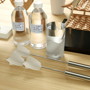 Intobricolage résine artisanat outil agitateur tige en acier inoxydable agitateur Semi-automatique avec palette de mélange en <span class=keywords><strong>Silicone</strong></span> - Product Image 2