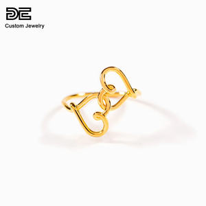 <span class=keywords><strong>Anillo</strong></span> <span class=keywords><strong>de</strong></span> plata <span class=keywords><strong>de</strong></span> ley con diseño <span class=keywords><strong>de</strong></span> corazón doble, anillos <span class=keywords><strong>de</strong></span> plata <span class=keywords><strong>de</strong></span> ley con forma <span class=keywords><strong>de</strong></span> corazón para mujer, anillos <span class=keywords><strong>de</strong></span> plata 925 chapados en oro para mujer - Product Image 2