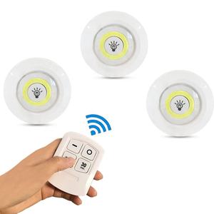 3pcs LED Lampe <span class=keywords><strong>de</strong></span> placard à intensité variable Télécommande <span class=keywords><strong>sous</strong></span> l'armoire Lumière Timing <span class=keywords><strong>Cuisine</strong></span> Placard Wardore Lampes Chambre à coucher Éclairage <span class=keywords><strong>de</strong></span> nuit - Product Image 1