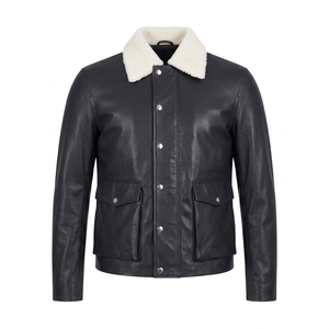 Custom Branded Premium Quality <b>Men's</b> Motorcycle <b>Jackets</b> Stylish Pakistan Black Leather <b>Biker</b> <b>Jackets</b> Waterproof Breathable - Product Image 1