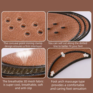 Activated Carbon Sandwich Pad Insole Sweat Absorbing Breathable Orthopedic Insoles for Heel Spurs Men Women Customizable Fit - Product Image 5