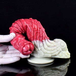 Huge Animal <b>Dildo</b> Color Silicone Penis with Suction Cup Fantasy <b>Dildo</b> Masturbation Anal Knot Toy - Product Image 6