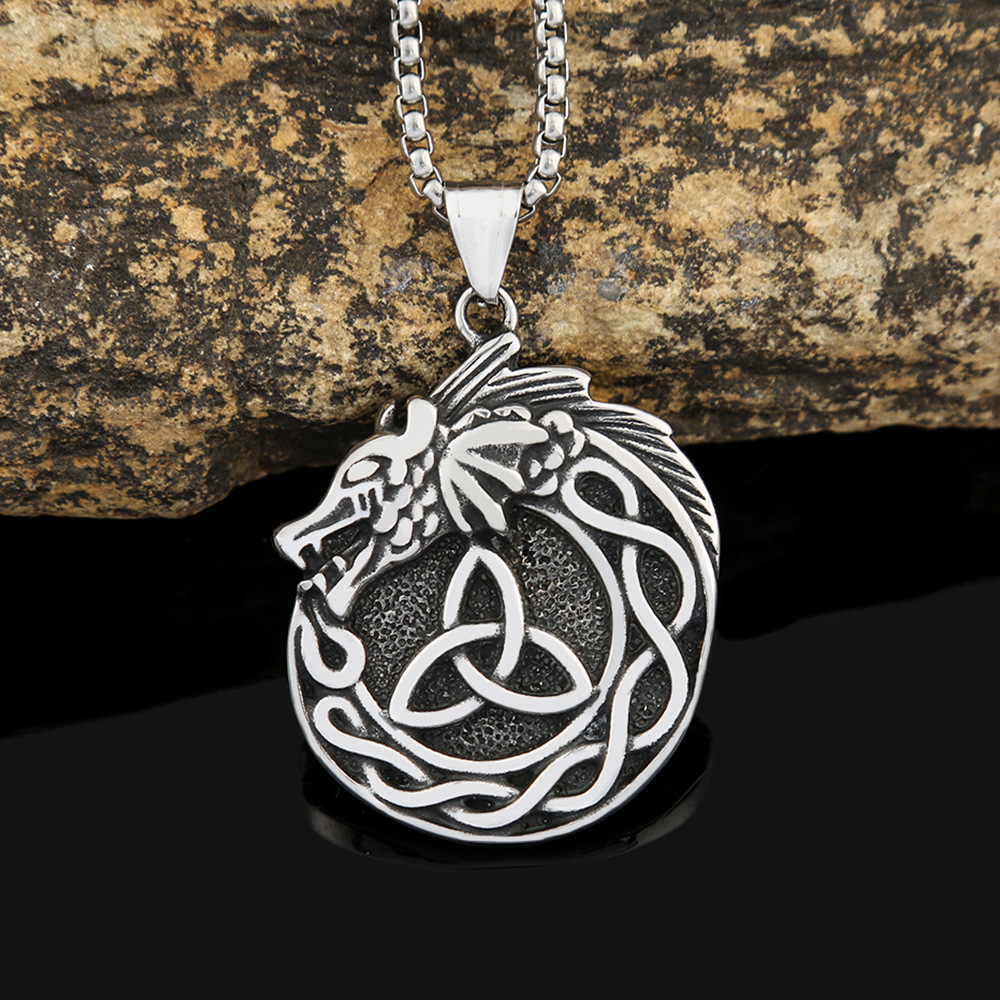 Steel-colored single pendant