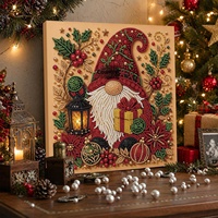 Peinture diamantée sur le thème de Noël, style moderne minimaliste, décoration murale carrée, art à suspendre