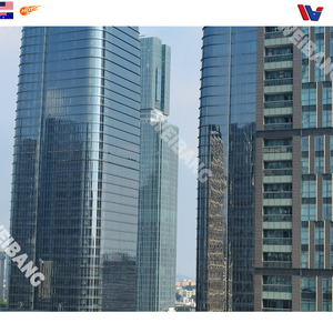 Thiết kế đơn giản Xây dựng kính mặt tiền Ba kính cách nhiệt tường Rèm cho văn phòng - Product Image 1