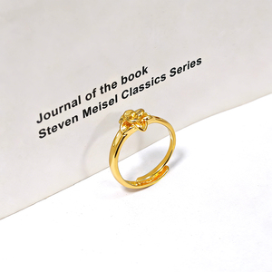Anéis de Cluster Personalizados em Liga Banhada a Ouro 18K para Homens e Mulheres, Anéis Modernos para Casamento, Noivado e Aniversário - Product Image 5