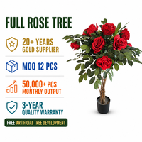 Arbre artificiel de camélia, fleurs rouges réalistes, feuillage vert, plante en pot, décoration pour bureau, hôtel, événements, vente en gros