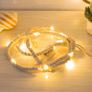 Guirlandes lumineuses LED en corde de coton, éclairage décoratif à piles pour chambre à coucher et salle à manger, décoration de festival de Noël - Product Image 3