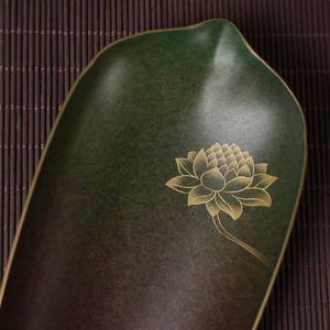 ชุดน้ำชาโลตัส คือ อุปกรณ์ประกอบพิธีชงชาแบบกังฟู สไตล์จีนดั้งเดิม สีทองแดง ผลิตด้วยกรรม<span class=keywords><strong>วิธี</strong></span>การเผาแบบดั้งเดิม ชุดน้ำชาทองเหลืองทำมือคุณภาพสูง - Product Image 2