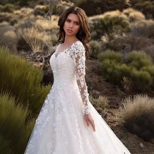 Nuevo Vestido de Novia de Verano para Mujer, Manga Larga, Hombros Descubiertos, Sexy - Product Image 2