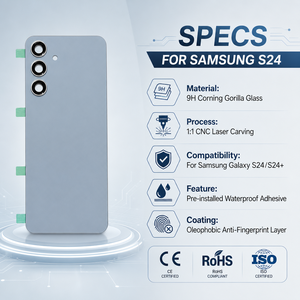 สำหรับ Samsung Galaxy S24 S24 Plus ฝาหลังเปลี่ยนแบตเตอรี่ ฝาครอบด้านหลังพร้อมกาว ขายส่งจำนวนมาก - Product Image 3