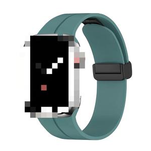 สายนาฬิกาซิลิโคนแม่เหล็กพับได้สำหรับ <span class=keywords><strong>Apple</strong></span> ultra 49มม. iWatch <span class=keywords><strong>Series</strong></span> 8 <span class=keywords><strong>7</strong></span> 6 5 4 3 2 1 SE - Product Image 1