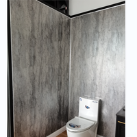 Lámina de plástico PVC moderna para decoración de paredes interiores Loft-Diseño de hormigón con función a prueba de humedad para baños
