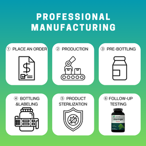OEM kapsul <span class=keywords><strong>Moringa</strong></span> terlaris untuk orang dewasa: suplemen nutrisi organik, ekstrak Herbal dari daun <span class=keywords><strong>Moringa</strong></span> - Product Image 5