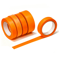 Adhésif acrylique orange résistant aux hautes températures, aux UV et écologique, à forte adhérence, pour peintre automobile - Avertissement