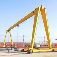 Grue portique à poutre simple de 20 à 35 tonnes pour la manutention de blocs de marbre et de granit
