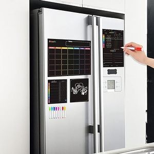 <span class=keywords><strong>Calendario</strong></span> de borrado en seco magnético, tablero de nevera, planificador de comidas <span class=keywords><strong>semanal</strong></span>, tablero de menú para cocina, estilo <span class=keywords><strong>pizarra</strong></span> - Product Image 6