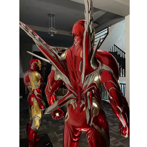 Figurine d'action Marvel Sculpture de personnage de <span class=keywords><strong>super</strong></span> héros grandeur nature <span class=keywords><strong>Iron</strong></span> <span class=keywords><strong>Man</strong></span> MK50 avec décoration d'ailes Statue en résine - Product Image 3