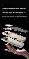 Casing Kaca AG untuk iPhone 18 Pro Max Warna Ungu Baru Casing Ponsel Magnetik untuk iPhone 18 Pro Max 17 16 15 14 13 12 11