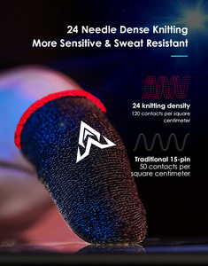 45x23mm antideslizante a prueba de sudor dedos guantes teléfono juego pantalla táctil sensible dedo mangas Joysticks juego controladores para - Product Image 3