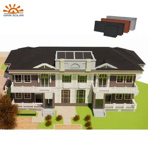 Solar-Dachziegel für grünes Gebäude Photovoltaik-Format Kunststoff-Dachziegel für Gebäude