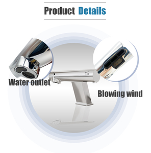 Industrie Nouvelle Toilette Cuivre Chrome Plaqué Jet Air Haute Vitesse 2 En 1 Capteur Automatique Robinet Intelligent Sèche-Mains - Product Image 4