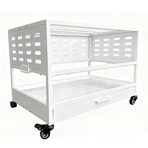 <span class=keywords><strong>Cage</strong></span> pour petits animaux de haute qualité, bien ventilée, mobile, facile à nettoyer, plateau en métal durable - Product Image 4