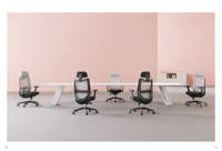 Chaise de Visiteur Exécutive Moderne de Haute Qualité en Tissu Mesh avec Structure en Plastique, Idéale pour les Conférences ou l'Hôtellerie