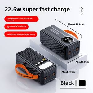 Banque d'alimentation portable ultra-grande capacité <span class=keywords><strong>30</strong></span>,<span class=keywords><strong>000</strong></span>-50,<span class=keywords><strong>000</strong></span> Mah avec 4 câbles intégrés à charge rapide PD22.5W - Product Image 6