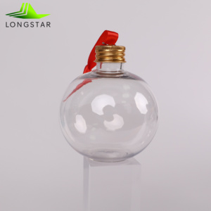 Longstar Wholesale 50oz-500oz 8cm Jarre <span class=keywords><strong>à</strong></span> liqueur transparente <span class=keywords><strong>en</strong></span> <span class=keywords><strong>plastique</strong></span> PET remplie <span class=keywords><strong>de</strong></span> <span class=keywords><strong>boule</strong></span> transparente pour décorations <span class=keywords><strong>de</strong></span> Noël - Product Image 3
