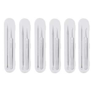 Pinces à cellules en acier inoxydable, pincettes pour éliminer les points noirs, kit d'aiguilles anti-acné de haute précision, outils pour boutons et points noirs pour salon de beauté - Product Image 5