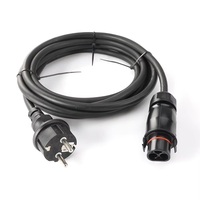 Connecteurs mâles étanches IP68 pour micro-onduleur solaire hybride 3 pôles Deye LY01 PPO, câble de raccordement vers prise EU Schuko