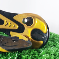Chaussures de football d'extérieur bicolores personnalisées, légères et antidérapantes, semelle en TPU durable, crampons métalliques amovibles