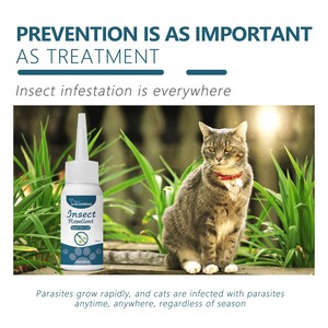 Lotion Traitement Anti-Puces et Anti-Lentes pour Animaux – Contrôle Topique des Puces et Tiques pour Chats et Chiens – Écologique, Nettoyant Cutané en Plastique - Product Image 4