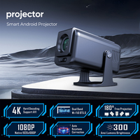 Nouveau projecteur Android 13, résolution 1920*1080, Full HD, 300 lumens ANSI, projecteur portable 1080P 4K MINI, projecteur TV Android