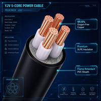 YJV Stromkabel 3 4 5 Adern 50mm 70mm 95mm 120mm Kupfer XLPE PVC Stromkabel 3+1 3+2 4+1 Adern Niederspannungs-Elektrokabel