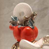 Gelukkige Olifant Dierenhars Gecustomizeerd Beeldje Creatief High-End Artistiek Sculptuur Kunst Collectible Feestdagen Huis Bedrijfsgeschenk