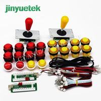 Kit de pièces pour jeux d'arcade DIY, encodeur USB à latence nulle, boutons poussoirs 4/8 voies, joystick - Marque JY Modèle DIY01 pour salles de jeux